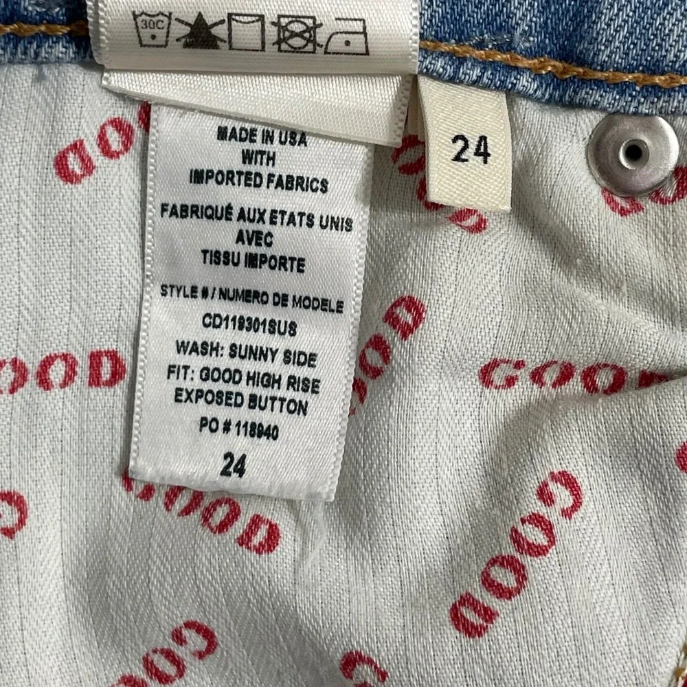 AO.LA by Alice Olivia Women's Jeans‎ Size 24 Rainbow Button Mid Rise Skinny Fit